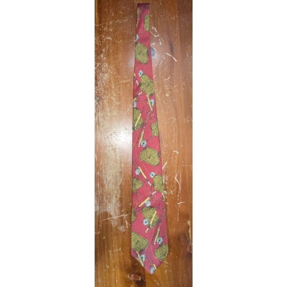 liberty of london silk fly fishing tie Burgundy USA - Picture 2 of 11